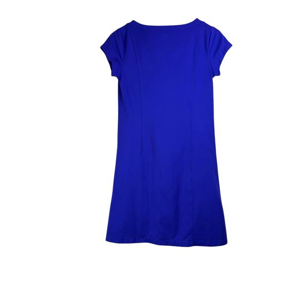 Toad & Co. V-Neck Flowy Soft Purple Knee Length T-Shirt Dress With Pockets - Picture 8 of 11